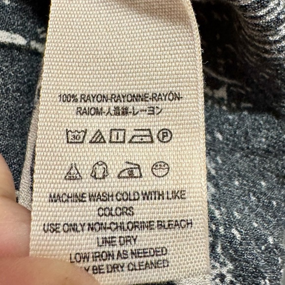 Free People Drift Away High Neck Balloon Sleeve Cold Shoulder Artsy Tunic Shirt - Picture 14 of 14